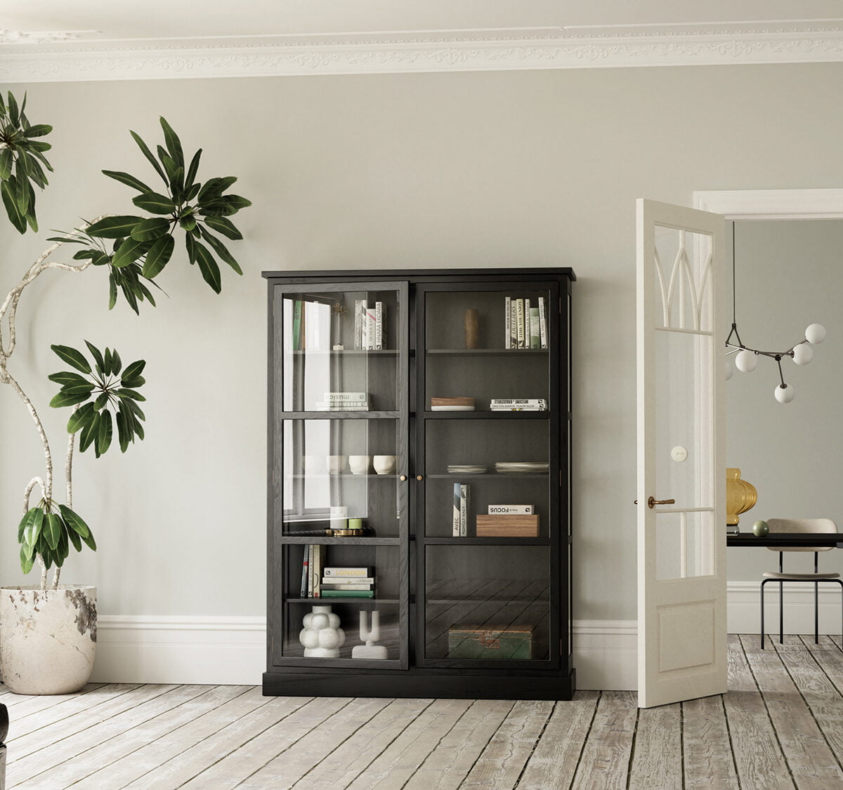 Lindebjerg Design Dark Oak N2 vitrineskab